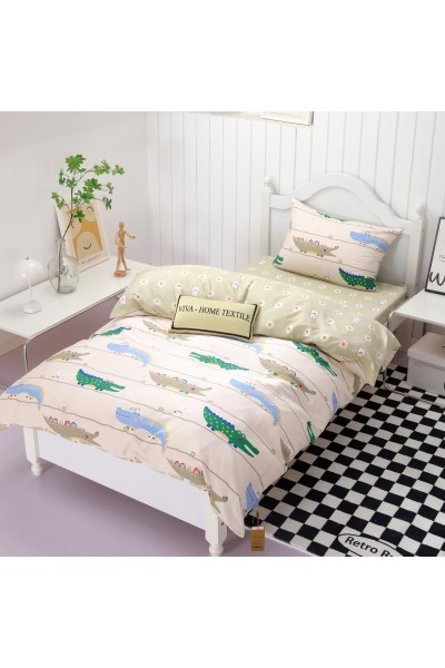Комплект постельного белья на резинке Сатин Люкс KIDS 100% хлопок CDKR024